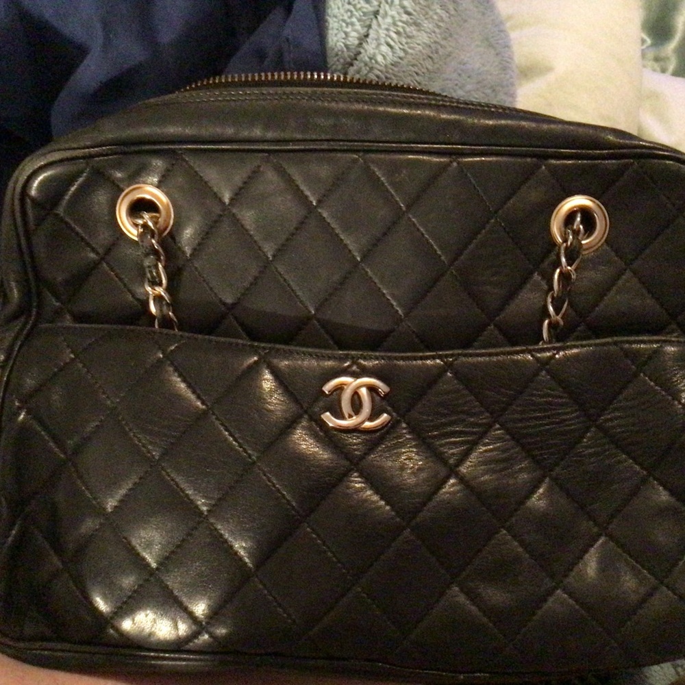 Coco Chanel purse, used, was a gift yrs ago. I don’t have proof of authenticity